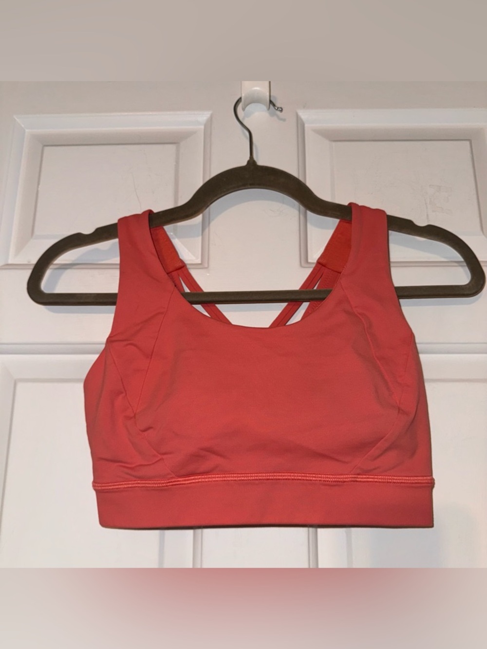 Lululemon Free to Be Elevated Bra in raspberry cream coral orange pink DD/E 4 - Picture 4 of 11